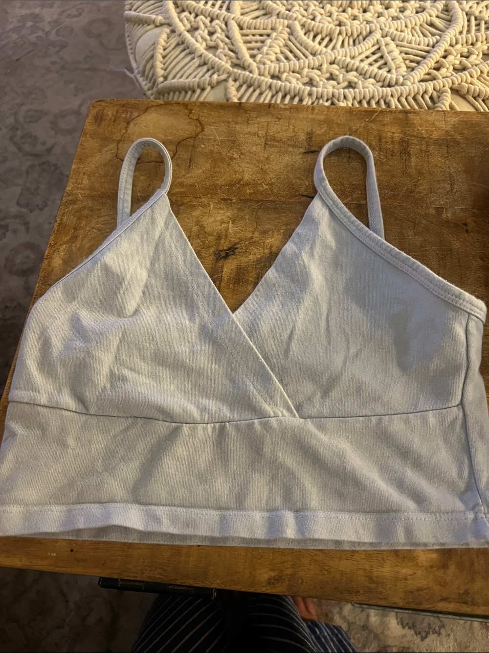 Brandy Melville Light Blue Women’s Crop Tank